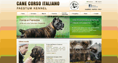 Desktop Screenshot of canecorsopaestum.it